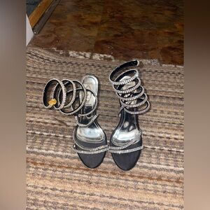 Italina • Black Sequin Heels